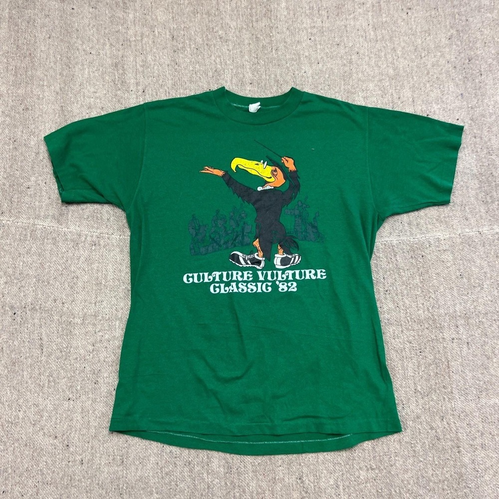 Vintage Denison University Shirt Mens Large Green 1980s Culture Vulture Classic